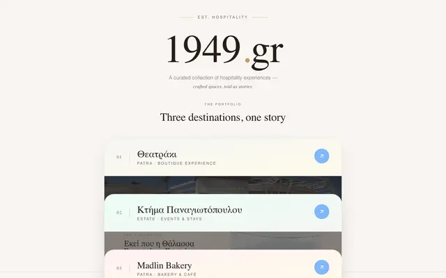 Bildschirmfoto der Website: 1949