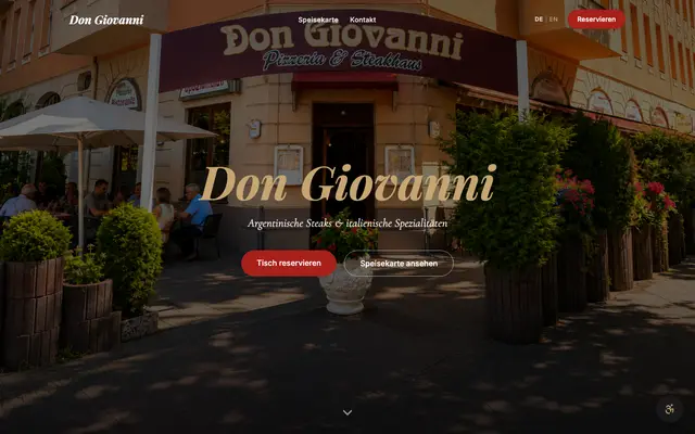 Bildschirmfoto der Website: Don Giovanni Moabit